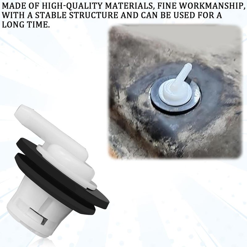 SamWinGear 2PCS Fuel Tank Vent Valve Gas Tank Vent Valve with Grommet Seal Kit, Gas Can Tank Vapor Rollover Air Valves for Jeep Wrangler Dodge Ford 1980-1996 F150 F250, 1980-1997 F350, 5360058 5360059 - Image 3